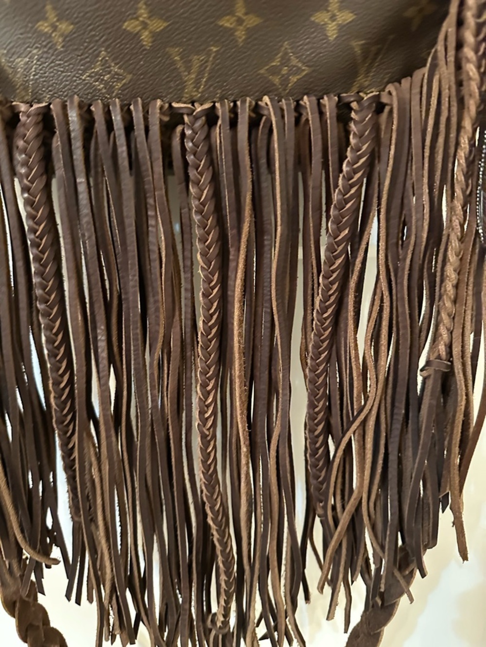 VINTAGE BOHO BAG Louis Vuitton Monogram Fringe Crossbody Bag - Riviera - Picture 6 of 14